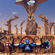 Special towers protected by simple puzzles hide some of the game’s more powerful weapon and ship mods.